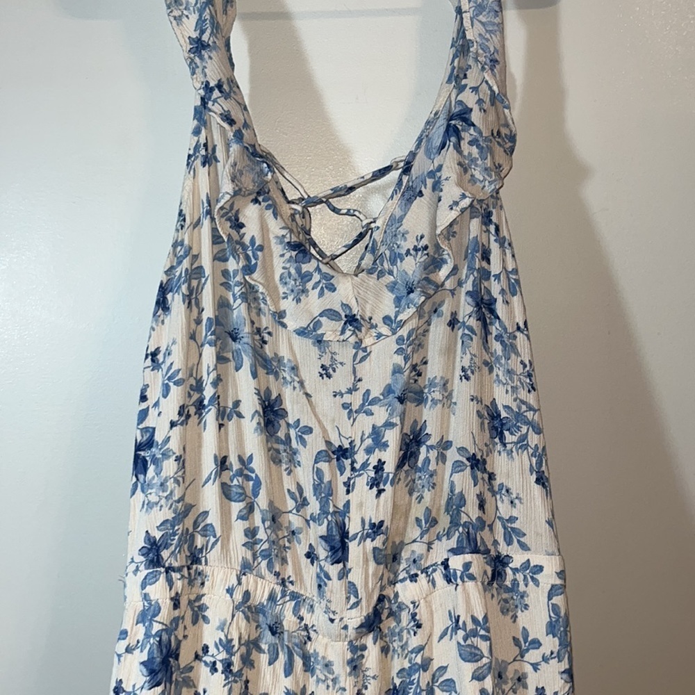 American Eagle Ruffle Culotte Floral Jumper - Picture 5 of 6